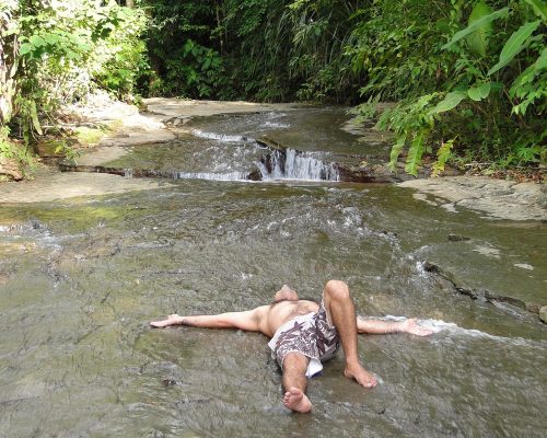 top of the waterfall